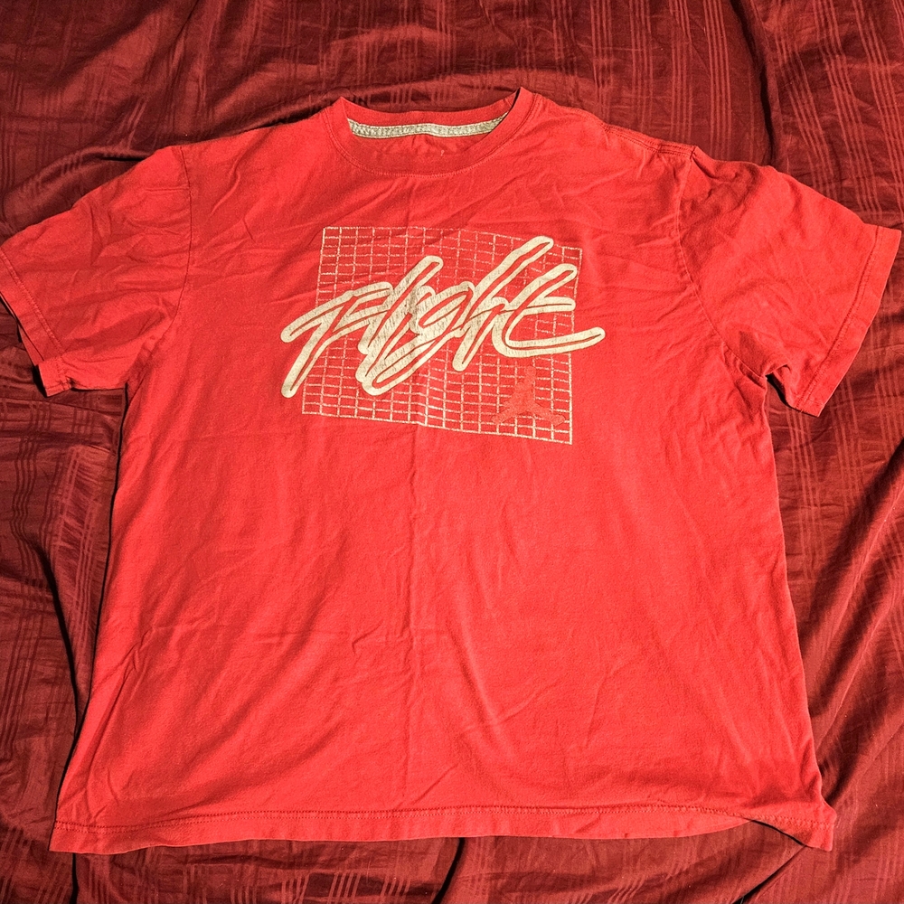 Jordan Flight Red Graphic Men's XL T-Shirt Vintage 2000's